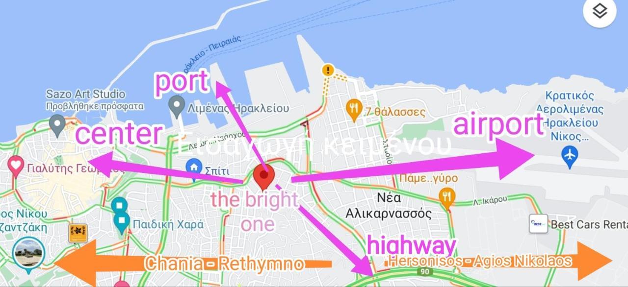 The Bright One Apartment Ираклио Екстериор снимка